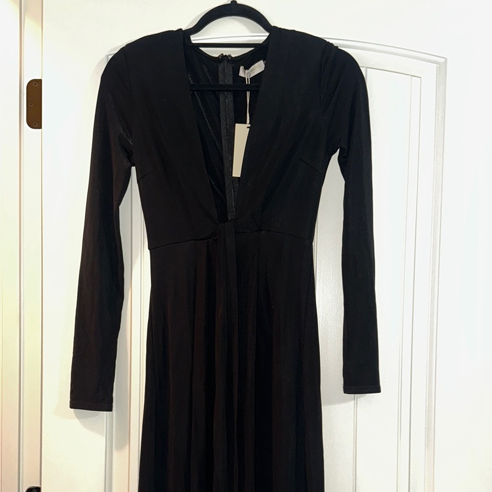 Ramy Brook Black Long Sleeve Dress